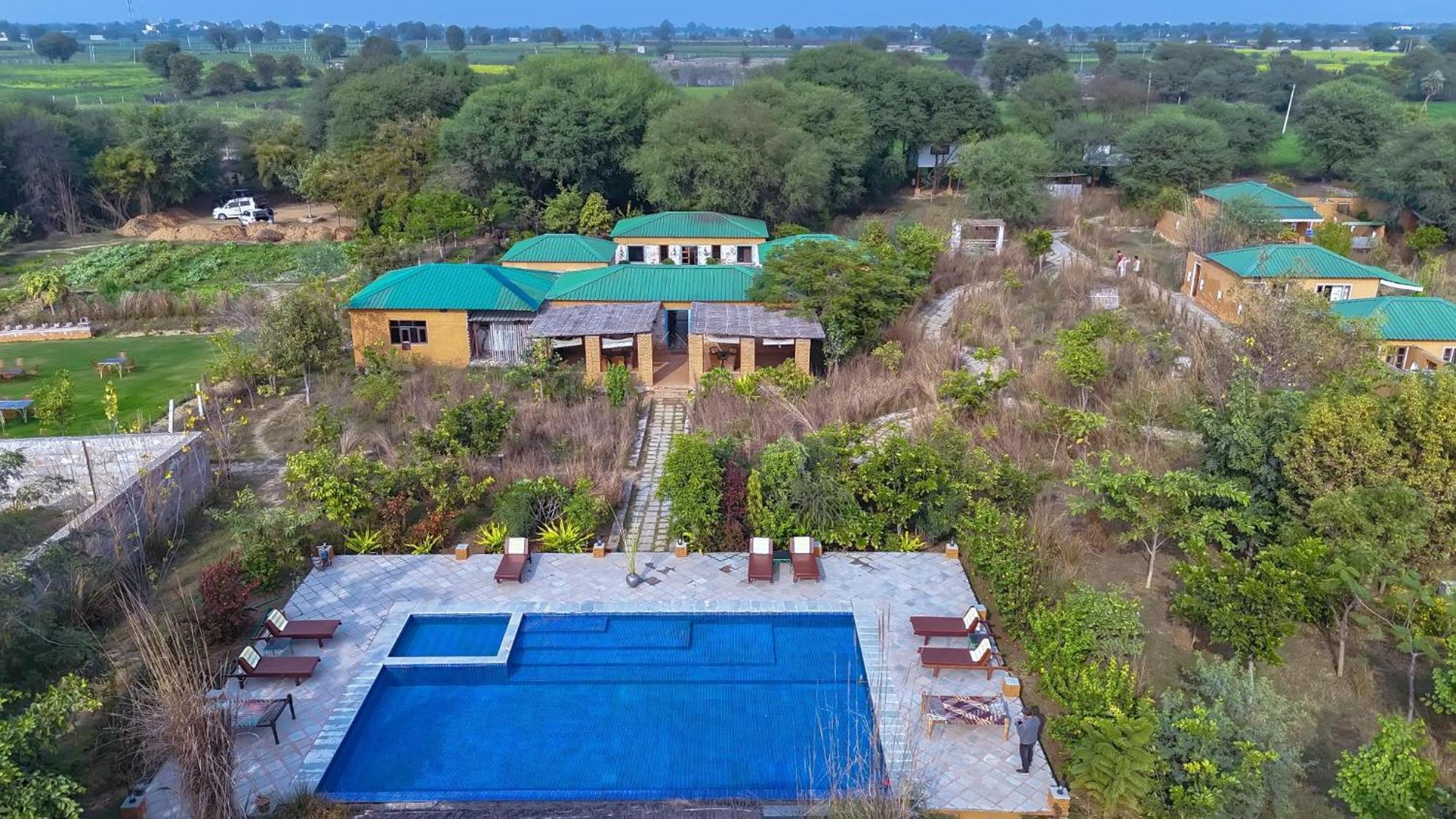 Bagh Serai - Rustic Cottage With Private Pool Sawai Madhopur Exterior foto